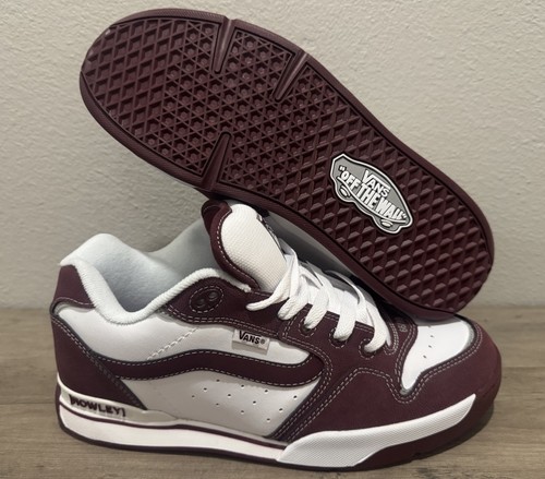 Vans rowley xlt burgundy white - vans,