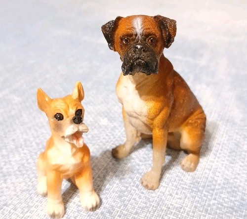 Vtg pair boxer dog breed - vtg,