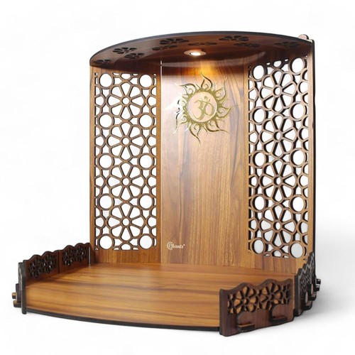 Tabletop wooden pooja mandir - wooden,
