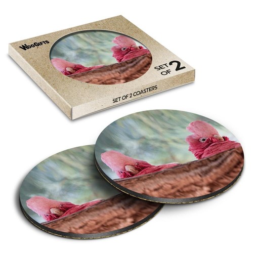 Round mdf coaster - round, galah