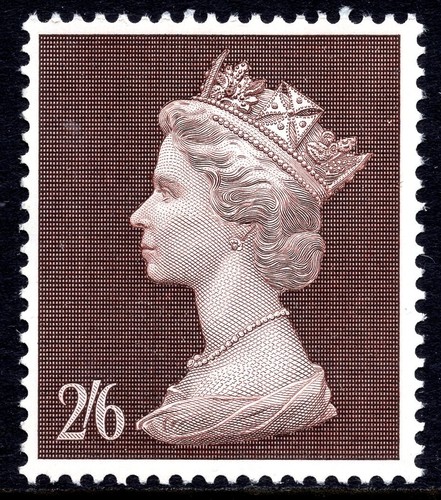 1969 brown 787 large - 2/6d,