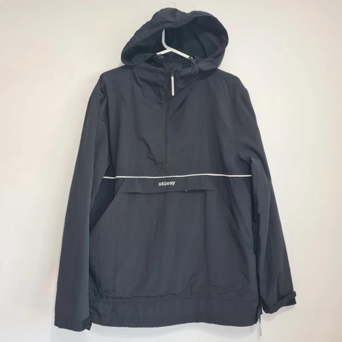 Stussy large windbreaker black - stussy,