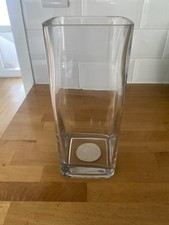 Clear glass vase - glass,