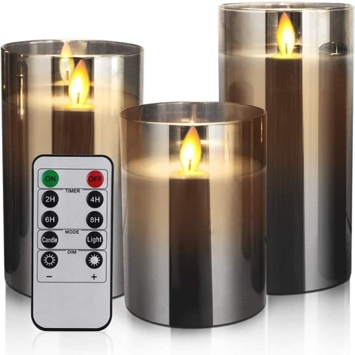 3pcs wax led candles - 3pcs,