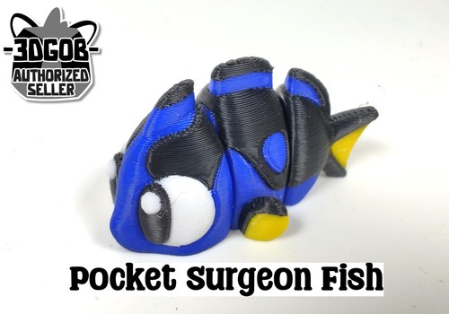 Articulated surgeonfish blue - articulated,