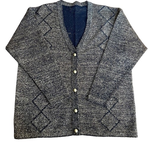 Vintage cardigan black gold - black, &