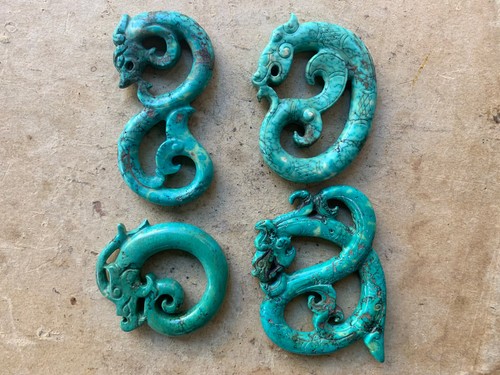 4pcs wow chinese - chinese, turquoise