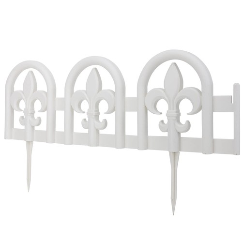 White landscaping fence - 15,