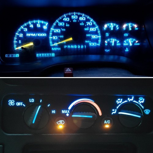 Ice blue gauge cluster ac - ice,