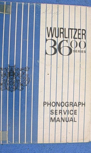 Wurlitzer 3600 service - wurlitzer,