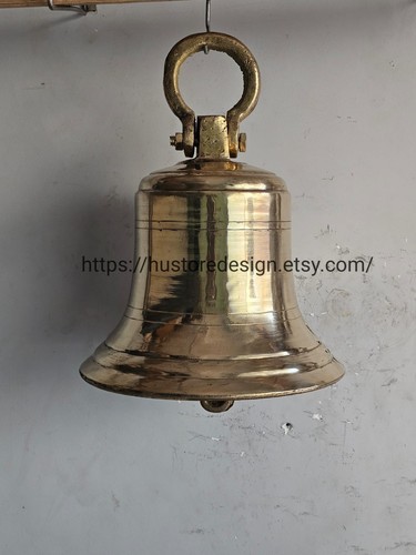 Large vintage brass ship - brass,