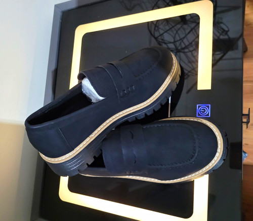 Men black suede slip - men’s, slip-on