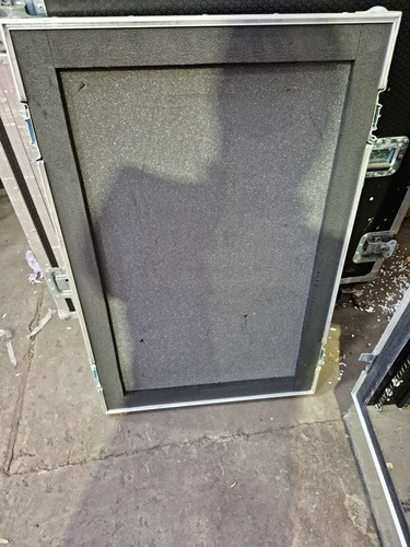Black aluminium rack case - black, w/
