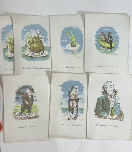 Six vintage 1956 souvenir - —,