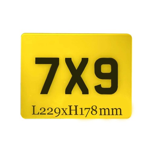 Motorbike number plate rear - plate,