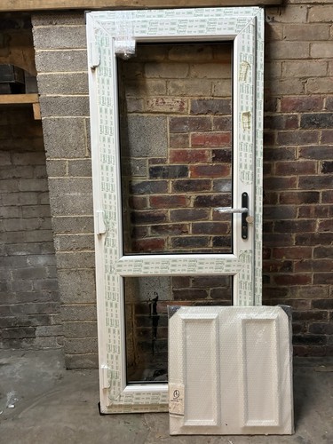 Upvc single door - upvc, half
