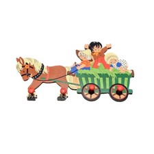Vintage hay wagon coat - wagon,