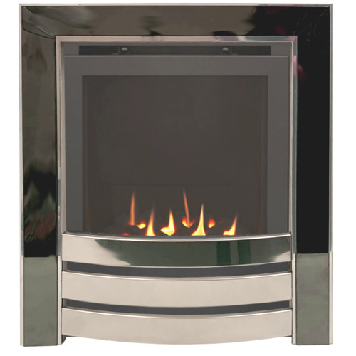 Gas fire black chrome - fire,