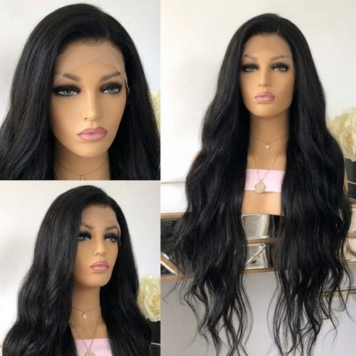Long wavy women off - wavy, black