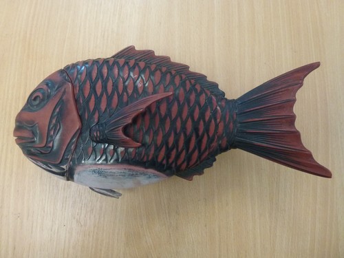 Japanese fish lacquer keepsake - lacquer,