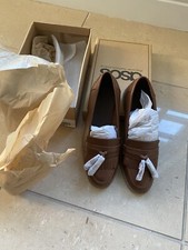 Ladies tan leather tassel