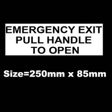 Emergency exit pull handle - exit, to