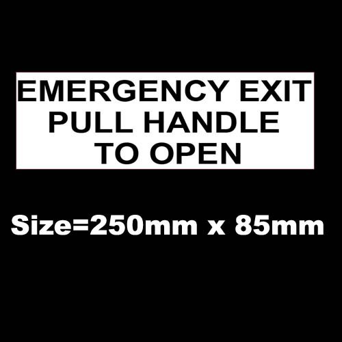 Emergency exit pull handle - exit,
