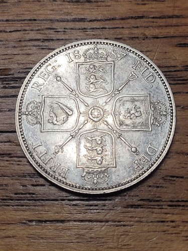 1887 queen victoria florin - queen,