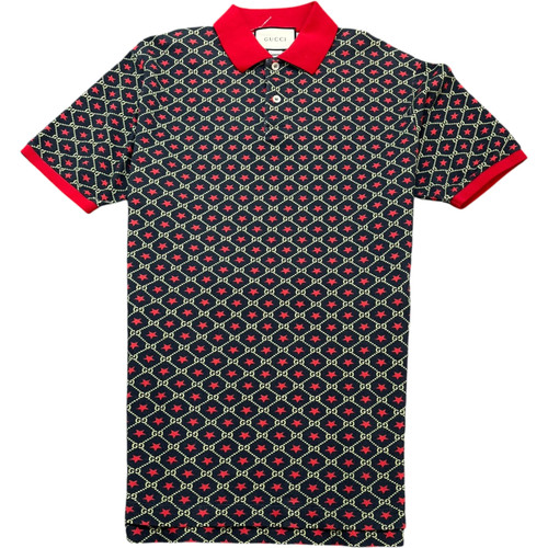 Gucci men star polo shirt - gg,
