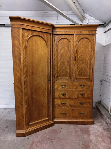 Antique victorian satin - satin, birch