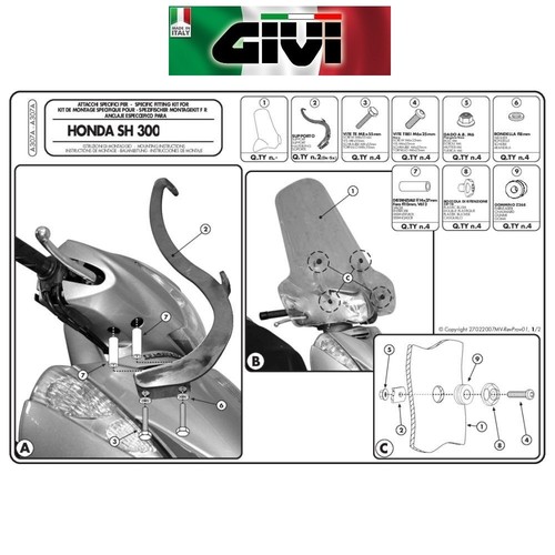 A307a mounting kit for honda - for,