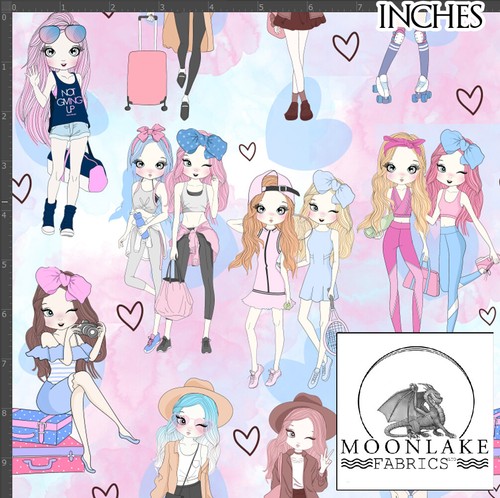 Fashion trendy girls pop - fashion, art