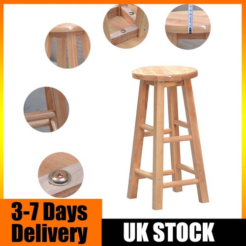 Wooden bar high stools kitchen - high,