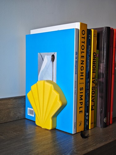 Coastal seashell bookends - seashell,