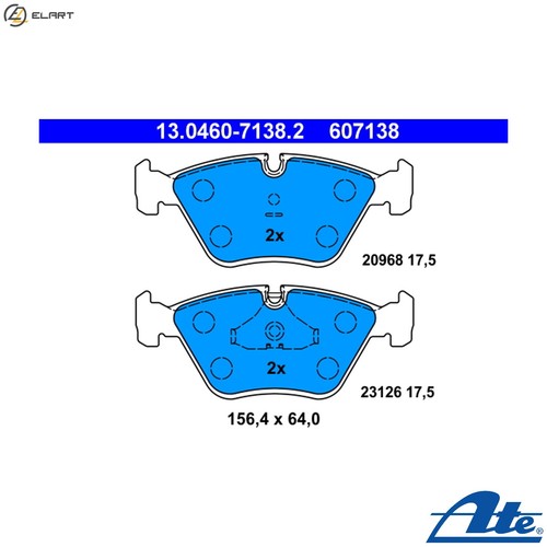 Brake pad set - pad,