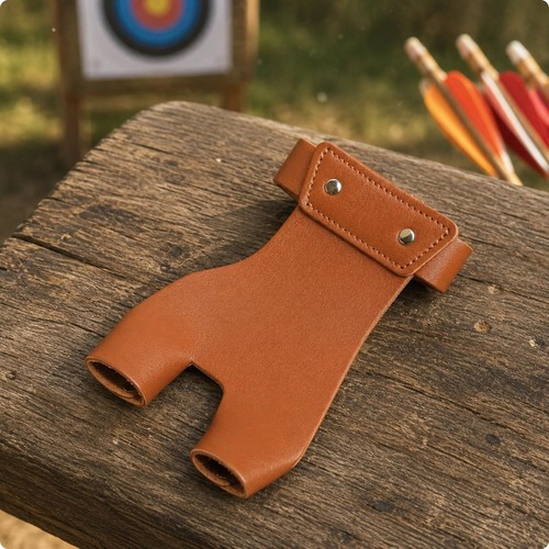 Recurve bow finger tab - finger,