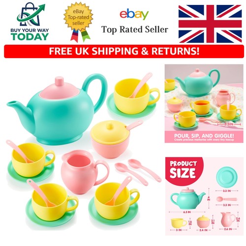 Colorful kids tea set - set, safe