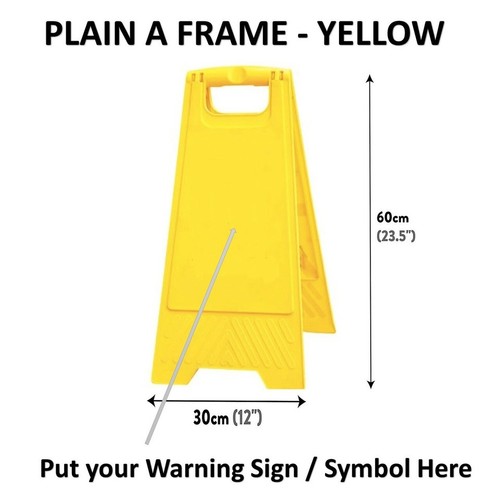 Frame caution wet floor sign - frame,