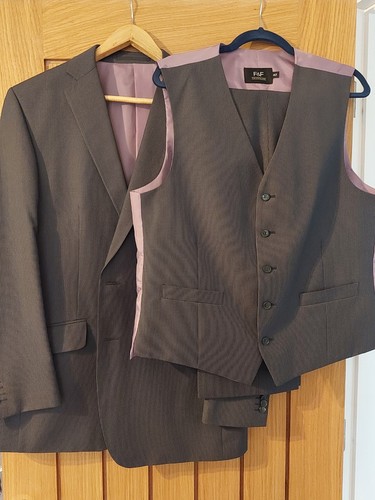 Mens dark grey 3pc - mens,