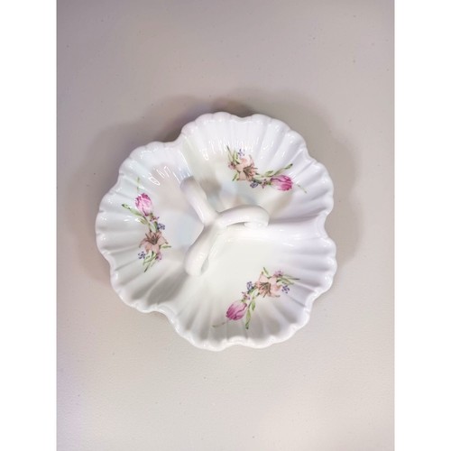 Vintage floral porcelain candy - porcelain,