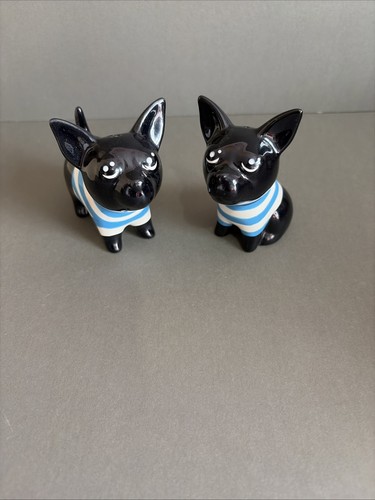 French bull dog cruet set - french,