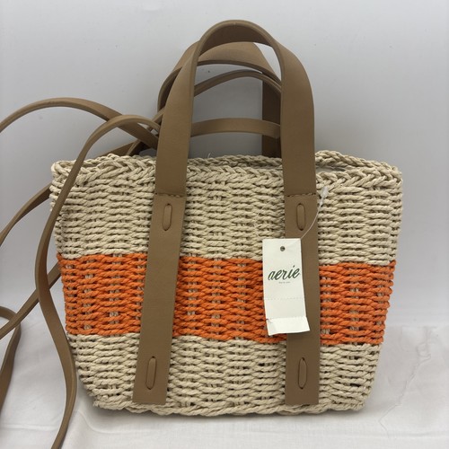 Aerie straw bag - bag, shoulder