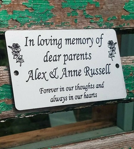 Personalised engraved bench - personalised,