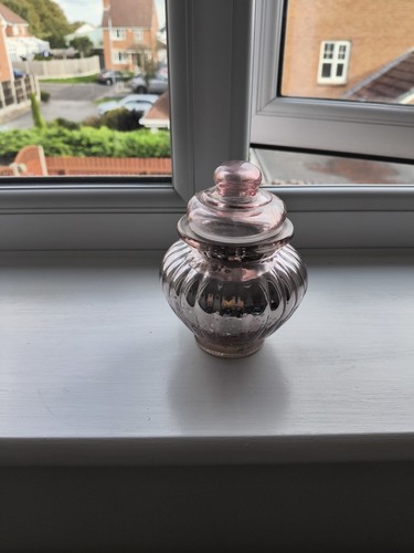 Pink glass decorative - pink,