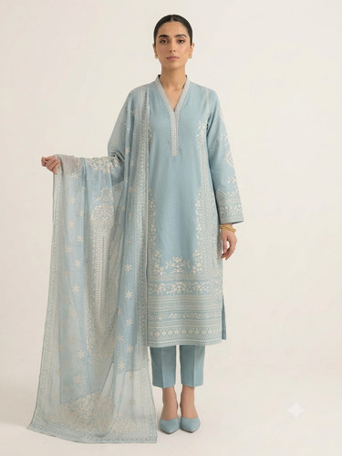 Stitched 3pc embroidered - 3pc,