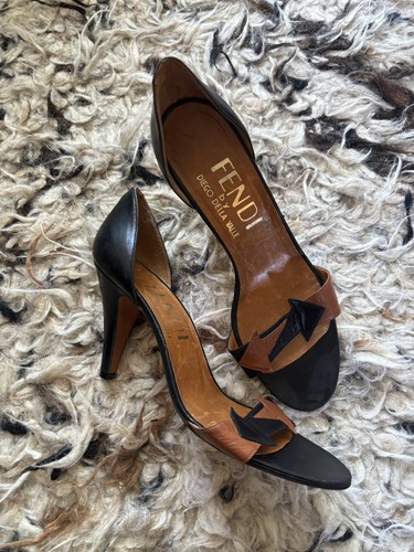 Fendi vintage 1980 leather - fendi,