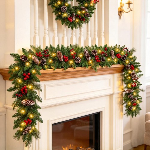 9ft christmas garland - 9ft,