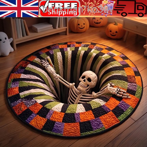 Halloween vortex round rug - 3d,