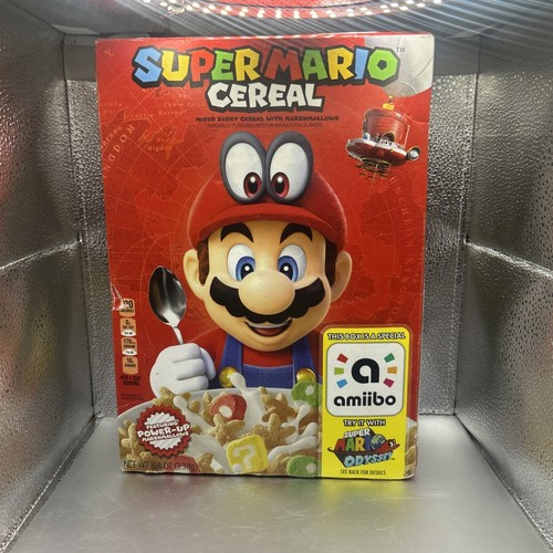 Super mario cereal tin - super, sign