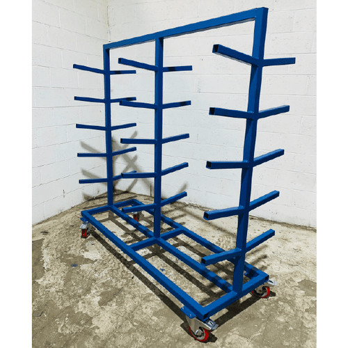 Double width pipe trolley - double,